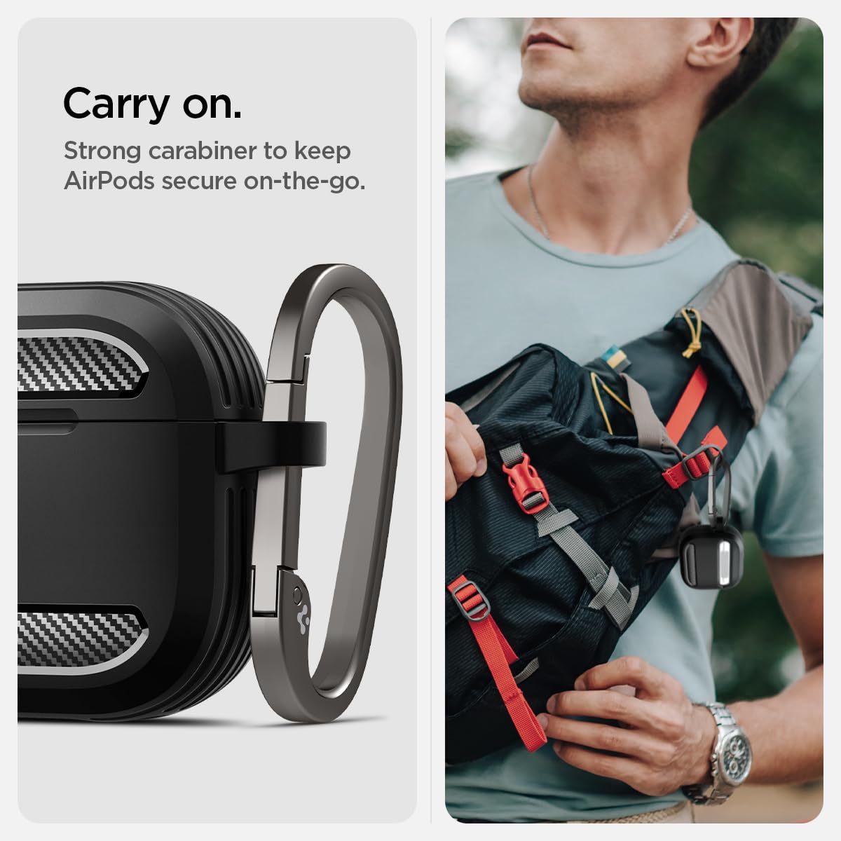 Amazon.com: Spigen for AirPods 4 Case, Rugged Armor Designed for